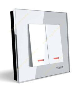 Alternative view of کلید و پریز ویرا مدل کریستالی سفید